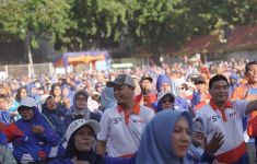 Ribuan Masyarakat Pekanbaru Antusias Ikut Senam Sehat AMAN Bersama Agung-Markarius, Tanda Kemenangan Sudah Dekat - JPNN.com