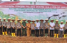 Jalankan Program Ketahanan Pangan, Polres Rohul Tanam Jagung & Tebar Benih Ikan untuk Petani - JPNN.com