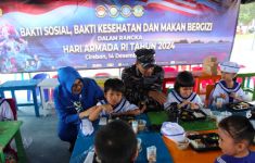 TNI AL Gelar Makan Bergizi Gratis di Berbagai Wilayah Demi Wujudkan Indonesia Emas 2024 - JPNN.com