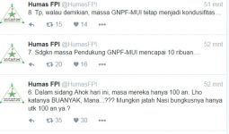 Akun Humas FPI Singgung Jatah Nasi Bungkus... - JPNN.com