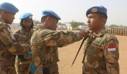 63 Prajurit TNI Naik Pangkat Saat Bertugas di Sudan - JPNN.com