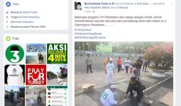 FPI Bersihkan Bekas Lilin Aksi Bela Ahok Jadi Viral - JPNN.com