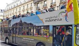 Wow, 16 Bus di Paris Dibranding Wonderful Indonesia - JPNN.com