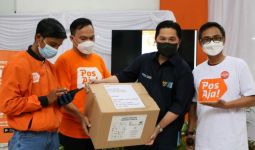 Erick Thohir Jajal Keunggulan Aplikasi PosAja! untuk Kirim Paket Vitamin - JPNN.com