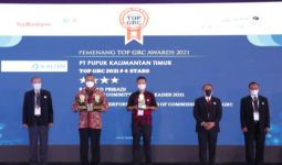 Pupuk Kaltim Raih 3 Penghargaan di Ajang TOP GRC Award 2021 - JPNN.com