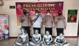 Berbuat Terlarang, 6 Pelaku Ditangkap Polisi, Jadi Manusia Silver Cuma Kedok Belaka - JPNN.com