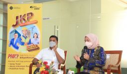 Dialog dengan Pekerja Kena PHK, Menaker Ida Fauziyah Jelaskan Manfaat JKP - JPNN.com