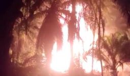Sumur Minyak Tradisional Meledak, Api Membubung Tinggi, 3 Orang Terbakar, Lihat - JPNN.com