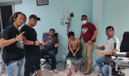 Kaki Krisna Putra Bolong Ditembak Polisi, Kini Dibalut Perban, Tuh Lihat - JPNN.com