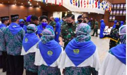 KSAL Yudo Lepas Calon Jemaah Haji TNI AL 1443 H/2022 M - JPNN.com