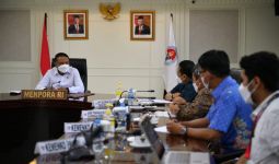 Gelar Rapat dengan Deputi Kemenko PMK, Menpora Amali Bahas Implementasi DBON - JPNN.com