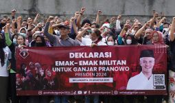 Saga Gelar Deklarasi Dukung Ganjar Bersama Mak-Mak Militan dan Komunitas Kurir - JPNN.com