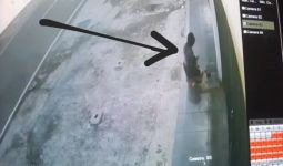 Pria Berambut Gondrong Terekam CCTV, Berbuat Tak Terpuji di Depan Ruko - JPNN.com