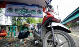 Kajol Dukung Ganjar Beri Layanan Servis Motor Gratis Untuk Driver Ojol di Serang - JPNN.com