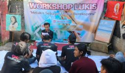 Ganjar Milenial Center Menggelar Workshop Lukis di Bandung - JPNN.com