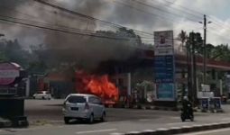 Selang Pompa Bocor, SPBU di Magelang Terbakar, Duar! - JPNN.com