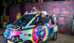 Ketika Wuling Air ev di Tangan Seniman Grafiti, Wow! - JPNN.com