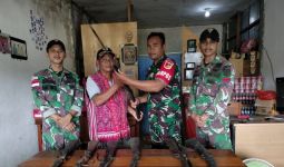 Masyarakat Adat di Perbatasan Indonesia-Malaysia Menyerahkan Senpi Ilegal kepada TNI - JPNN.com