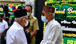 Wapres Ma'ruf Amin Bertakziah di Rumah Duka Menantunya Rapsel Ali - JPNN.com