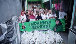Sukarelawan Bacaleg DPR Sintawati Bagikan Bantuan untuk Warga di Jaksel - JPNN.com