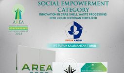 Hadirkan Inovasi Kitosan, Pupuk Kaltim Raih Penghargaan AREA 2023 - JPNN.com