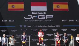 Fadillah Arbi Cetak Sejarah di Race 2 FIM JuniorGP 2023 Barcelona - JPNN.com