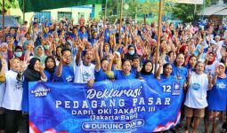 Ratusan Pedagang Pasar di Jakbar Dukung PAN di Pemilu 2024 - JPNN.com