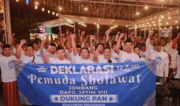 Ratusan Pemuda Shalawat Jombang Menyatukan Suara Mendukung PAN di Pemilu 2024 - JPNN.com