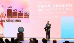 UMKM EXPO(RT) BRILIANPRENEUR 2023, Presiden Jokowi Puji Langkah BRI Memajukan UMKM - JPNN.com