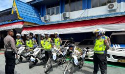Cooling System Pemilu Damai, Ditlantas Polda Riau Gelar Patroli Bermotor dan Bersepeda - JPNN.com