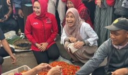 Pantau Kondisi Harga Bahan Pokok, Atikoh Ganjar Blusukan ke Pasar di Lampung - JPNN.com