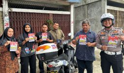 Ditlantas Polda Riau Sampaikan Pesan Pemilu Damai ke Masyarakat Lewat Tim BPKB Delivery - JPNN.com