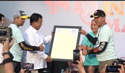 Ribuan Ojol Temui Capres Prabowo di Lapangan Banteng - JPNN.com