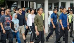 Gaya Santai Kaesang Olahraga Pagi Bareng Jokowi - JPNN.com