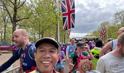 Berlari dalam Suhu Dingin, Misbakhun Berhasil Mencapai Finis London Marathon 2024 - JPNN.com