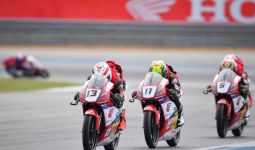 Pembalap Indonesia Naik Podium Perdana di Honda Thailand Talent Cup 2024 - JPNN.com