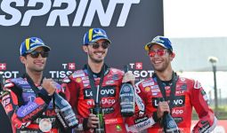 Pengakuan Pecco setelah Dapat Rezeki Nomplok di Sprint MotoGP Emilia Romagna - JPNN.com