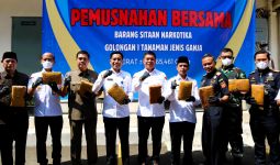 Bea Cukai dan BNNP Musnahkan Barang Bukti Ganja Hasil Penindakan di Cilegon - JPNN.com