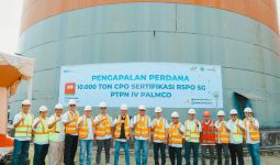 PTPN IV Kirim 10 Ribu Ton CPO Bersertifikasi RSPO SG, Potensinya USD 9 Juta - JPNN.com