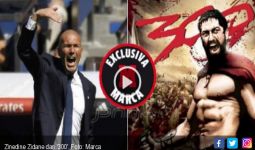 Zidane Bakar Motivasi Pemain Madrid dengan Pidato ala Film 300 - JPNN.com