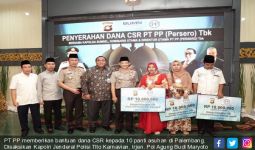 Buka Puasa Bersama Kapolri & Kapolda Sumsel, PT PP Serahkan Bantuan CSR - JPNN.com