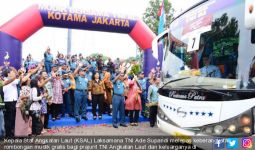 KSAL Berangkatkan 64 Bus Mudik Gratis Bagi Prajurit dan Keluarga TNI AL - JPNN.com