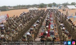 Pasukan TNI Gelar Salat Idulfitri di Sudan - JPNN.com