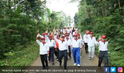 Menyejukkan, Bupati Anas Ajak Ketua MA Lari Pagi di Kaki Gunung Ijen - JPNN.com