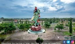Patung Dewa Perang Setinggi 30 Meter Roboh, Diduga karena Cuaca - JPNN.com