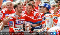 Jelang Naik Podium, Dovizioso dan Marquez Dorong Dorongan di Parkiran - JPNN.com