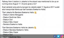 Klarifikasi soal Pesan Berantai Kereta Api Bandara Sudah Beroperasi - JPNN.com