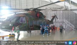 KPK, Puspom TNI dan Tim Independen Teliti Fisik Helikopter Berbau Rasuah - JPNN.com
