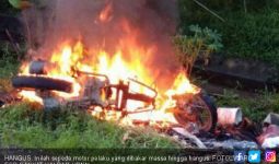 Mencuri Rokok, Muka Bonyok, Motor Dibakar - JPNN.com