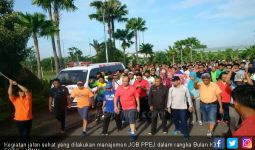 Jalan Sehat Tutup Peringatan Bulan K3 - JPNN.com